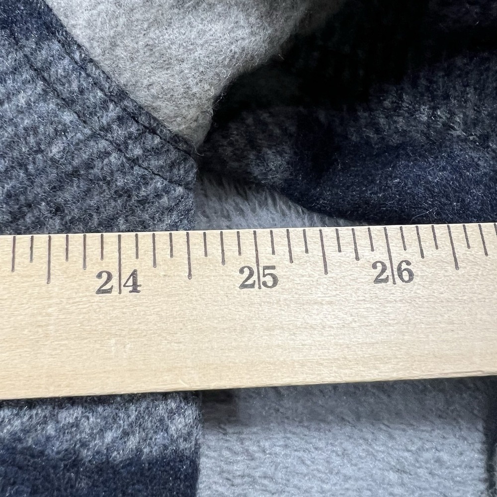 Banana Republic Jacket Mens L Blue Heritage Buffalo Plaid Shacket Pockets - Picture 8 of 11